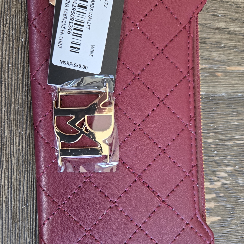2 NWT Badgley Mischka Royal Blue Wallet with Gold Detail And Red Long Wallet